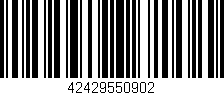 Código de barras (EAN, GTIN, SKU, ISBN): '42429550902'