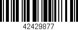 Código de barras (EAN, GTIN, SKU, ISBN): '42429877'