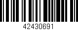 Código de barras (EAN, GTIN, SKU, ISBN): '42430691'