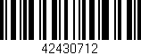 Código de barras (EAN, GTIN, SKU, ISBN): '42430712'