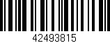 Código de barras (EAN, GTIN, SKU, ISBN): '42493815'