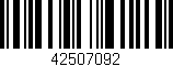 Código de barras (EAN, GTIN, SKU, ISBN): '42507092'