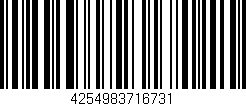 Código de barras (EAN, GTIN, SKU, ISBN): '4254983716731'