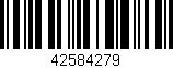 Código de barras (EAN, GTIN, SKU, ISBN): '42584279'