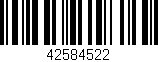 Código de barras (EAN, GTIN, SKU, ISBN): '42584522'