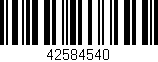 Código de barras (EAN, GTIN, SKU, ISBN): '42584540'