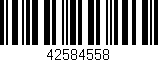 Código de barras (EAN, GTIN, SKU, ISBN): '42584558'