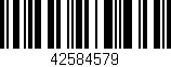 Código de barras (EAN, GTIN, SKU, ISBN): '42584579'