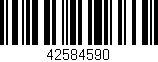 Código de barras (EAN, GTIN, SKU, ISBN): '42584590'
