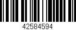 Código de barras (EAN, GTIN, SKU, ISBN): '42584594'