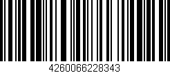 Código de barras (EAN, GTIN, SKU, ISBN): '4260066228343'