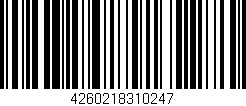 Código de barras (EAN, GTIN, SKU, ISBN): '4260218310247'
