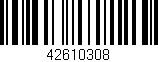 Código de barras (EAN, GTIN, SKU, ISBN): '42610308'