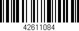 Código de barras (EAN, GTIN, SKU, ISBN): '42611084'