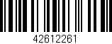 Código de barras (EAN, GTIN, SKU, ISBN): '42612261'