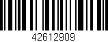 Código de barras (EAN, GTIN, SKU, ISBN): '42612909'