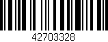 Código de barras (EAN, GTIN, SKU, ISBN): '42703328'