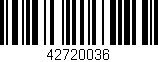 Código de barras (EAN, GTIN, SKU, ISBN): '42720036'