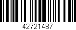 Código de barras (EAN, GTIN, SKU, ISBN): '42721487'