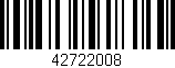 Código de barras (EAN, GTIN, SKU, ISBN): '42722008'