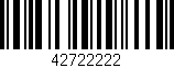 Código de barras (EAN, GTIN, SKU, ISBN): '42722222'