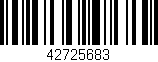 Código de barras (EAN, GTIN, SKU, ISBN): '42725683'