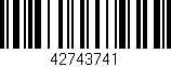 Código de barras (EAN, GTIN, SKU, ISBN): '42743741'