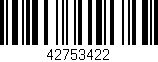 Código de barras (EAN, GTIN, SKU, ISBN): '42753422'