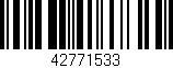 Código de barras (EAN, GTIN, SKU, ISBN): '42771533'