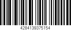 Código de barras (EAN, GTIN, SKU, ISBN): '4284139375154'