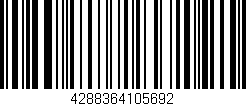 Código de barras (EAN, GTIN, SKU, ISBN): '4288364105692'