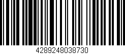 Código de barras (EAN, GTIN, SKU, ISBN): '4289248038730'