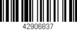 Código de barras (EAN, GTIN, SKU, ISBN): '42906837'