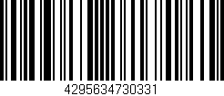 Código de barras (EAN, GTIN, SKU, ISBN): '4295634730331'