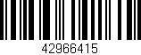 Código de barras (EAN, GTIN, SKU, ISBN): '42966415'