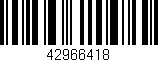 Código de barras (EAN, GTIN, SKU, ISBN): '42966418'