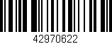 Código de barras (EAN, GTIN, SKU, ISBN): '42970622'