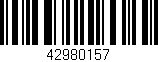 Código de barras (EAN, GTIN, SKU, ISBN): '42980157'