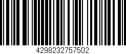 Código de barras (EAN, GTIN, SKU, ISBN): '4298232757502'