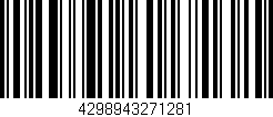 Código de barras (EAN, GTIN, SKU, ISBN): '4298943271281'