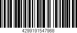 Código de barras (EAN, GTIN, SKU, ISBN): '4299191547968'