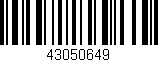 Código de barras (EAN, GTIN, SKU, ISBN): '43050649'