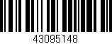 Código de barras (EAN, GTIN, SKU, ISBN): '43095148'