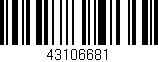 Código de barras (EAN, GTIN, SKU, ISBN): '43106681'