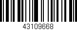 Código de barras (EAN, GTIN, SKU, ISBN): '43109668'
