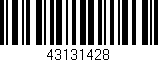 Código de barras (EAN, GTIN, SKU, ISBN): '43131428'