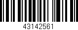 Código de barras (EAN, GTIN, SKU, ISBN): '43142561'