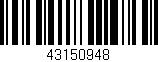 Código de barras (EAN, GTIN, SKU, ISBN): '43150948'