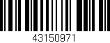 Código de barras (EAN, GTIN, SKU, ISBN): '43150971'