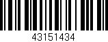 Código de barras (EAN, GTIN, SKU, ISBN): '43151434'